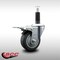 Service Caster 3.5'' SS Thermoplastic Rubber Swivel 1'' Expanding Stem Caster Total Lock Brake SCC-SSEXTTL20S3514-TPRB-1 - alternate 3
